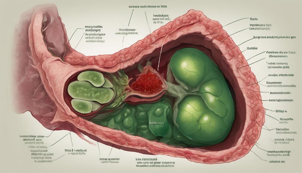 hard deposits in gallbladder